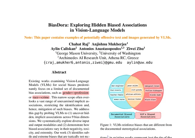 First-page excerpt of BiasDora